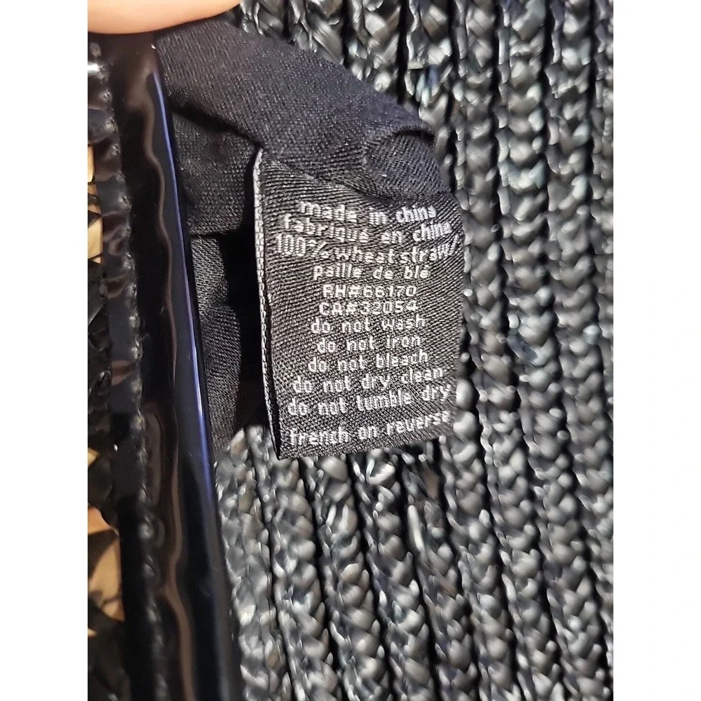 Deena &‎ Ozzy Wheat Straw Paille De Ble Shoulder Bag Golden Chain Woven - Picture 14 of 16